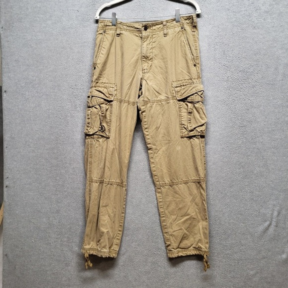 Old Navy Men Pants 30x32 Beige Cargo Utility